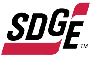 A stylized logo features two red elements. The left element is a horizontal stripe with a curved end, while the right element is a vertical stripe with a curved end, forming an abstract, flowing design. The logo has no text or other details.